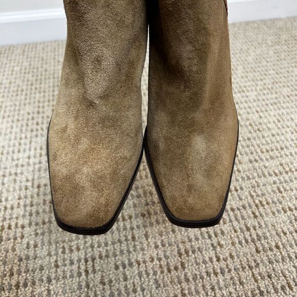 NEW Marc Fisher LTD Kristie Heeled Boots Brown Suede Women's Size 8.5 M - Picture 5 of 10